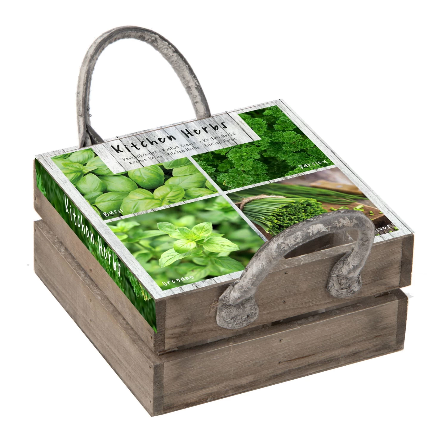 Küchenkräuterkiste Mit Saatgut & Anzuchterde 1 Küchenkräuterkiste Mit Saatgut & Anzuchterde