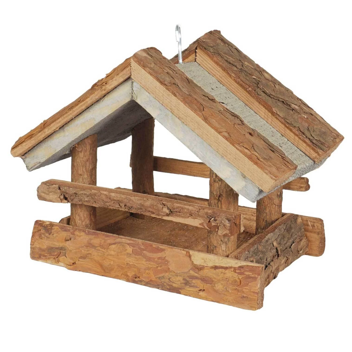 Vogelhaus Kiefer Mit Rindendach, Braun Und Cool-gray, 19 X 24 X 22 Cm 1 Vogelhaus Kiefer Mit Rindendach, Braun Und Cool-gray, 19 X 24 X 22 Cm