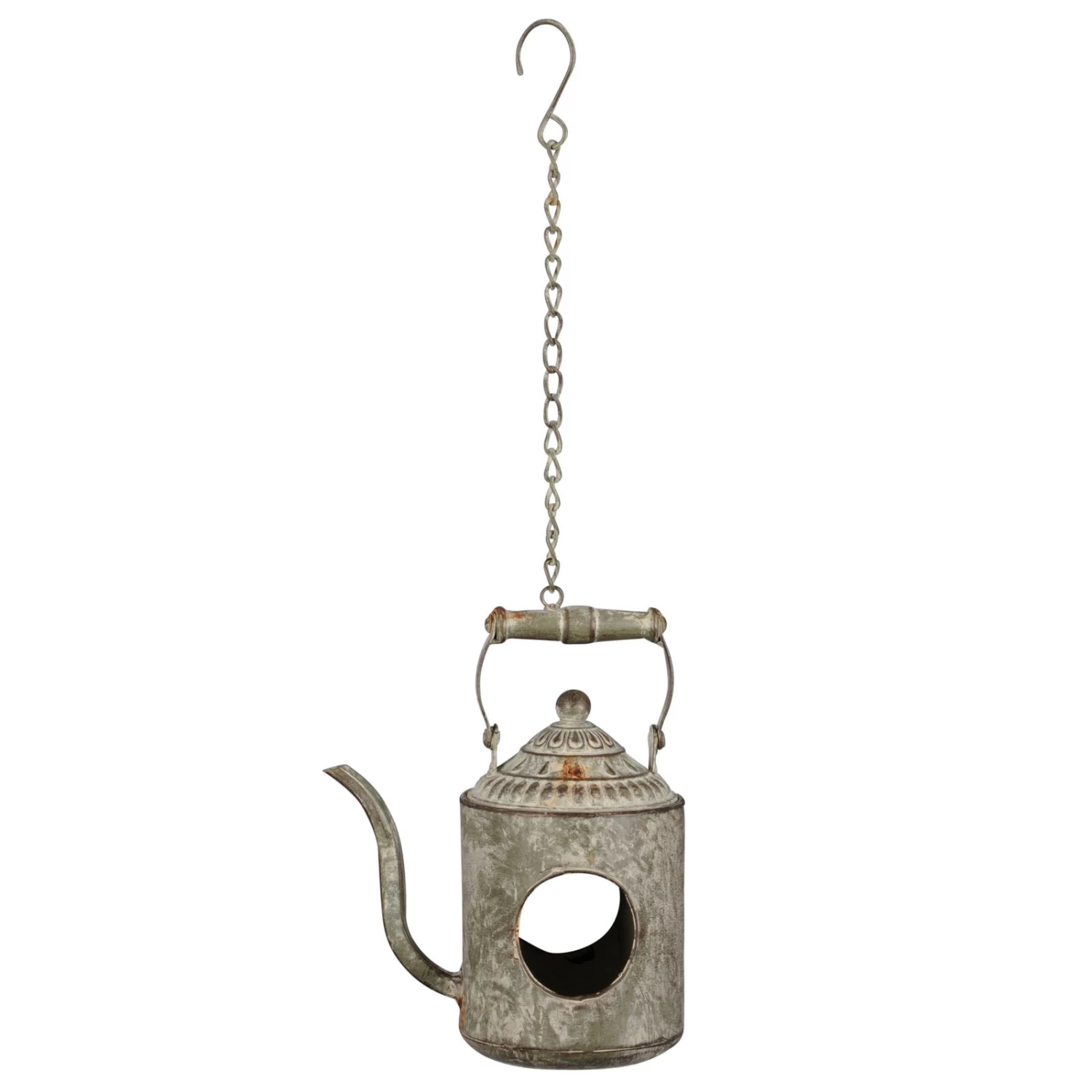 Futterstation 'Teekanne', Grau-braun, 20 X 13 X H25 Cm 1 Futterstation 'Teekanne', Grau-braun, 20 X 13 X H25 Cm