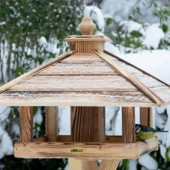 Kiefer-Vogelhaus 'Heat', Geflammt, 49 X 49 X 39 Cm -Gartenbedarf Verkäufe 0910101501 Vogelfutterhaus Heat 2 118880