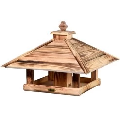 Kiefer-Vogelhaus 'Heat', Geflammt, 49 X 49 X 39 Cm -Gartenbedarf Verkäufe 0910101501 Vogelfutterhaus Heat 3 118881