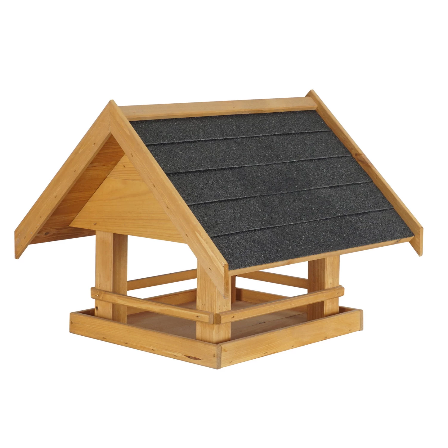 Vogelfutterhaus, Natur, Kiefernholz, 57 X 51 X H 45 Cm 1 Vogelfutterhaus, Natur, Kiefernholz, 57 X 51 X H 45 Cm