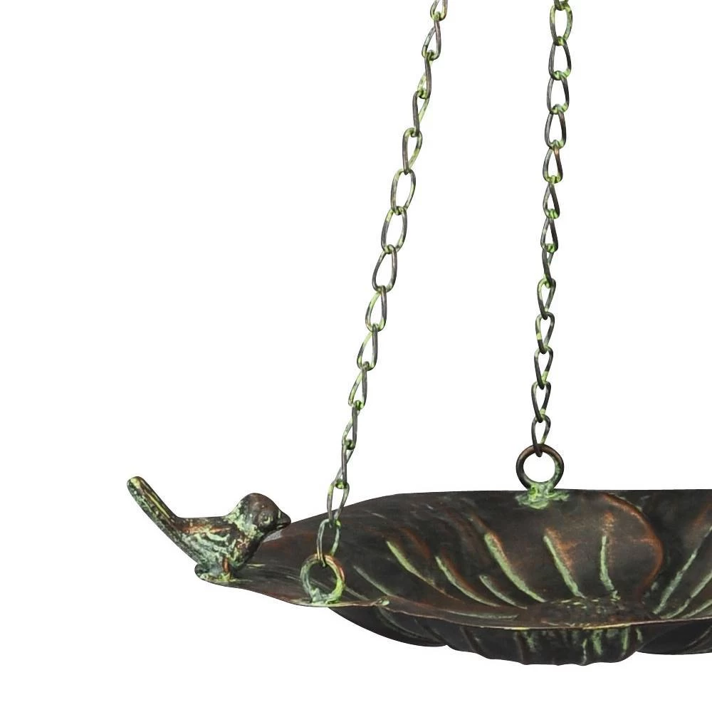 Vogeltränke Mit Kette, Bronzeoptik, 28 X 24 X 6 Cm 2 Vogeltränke Mit Kette, Bronzeoptik, 28 X 24 X 6 Cm – Bild 2