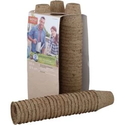 Bio-Anzuchttöpfe Rund, Braun 5 Bio-Anzuchttöpfe Rund, Braun -Gartenbedarf Verkäufe 0910301385 H36072 2 96176