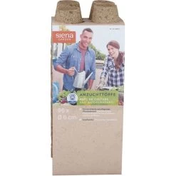 Bio-Anzuchttöpfe Rund, Braun