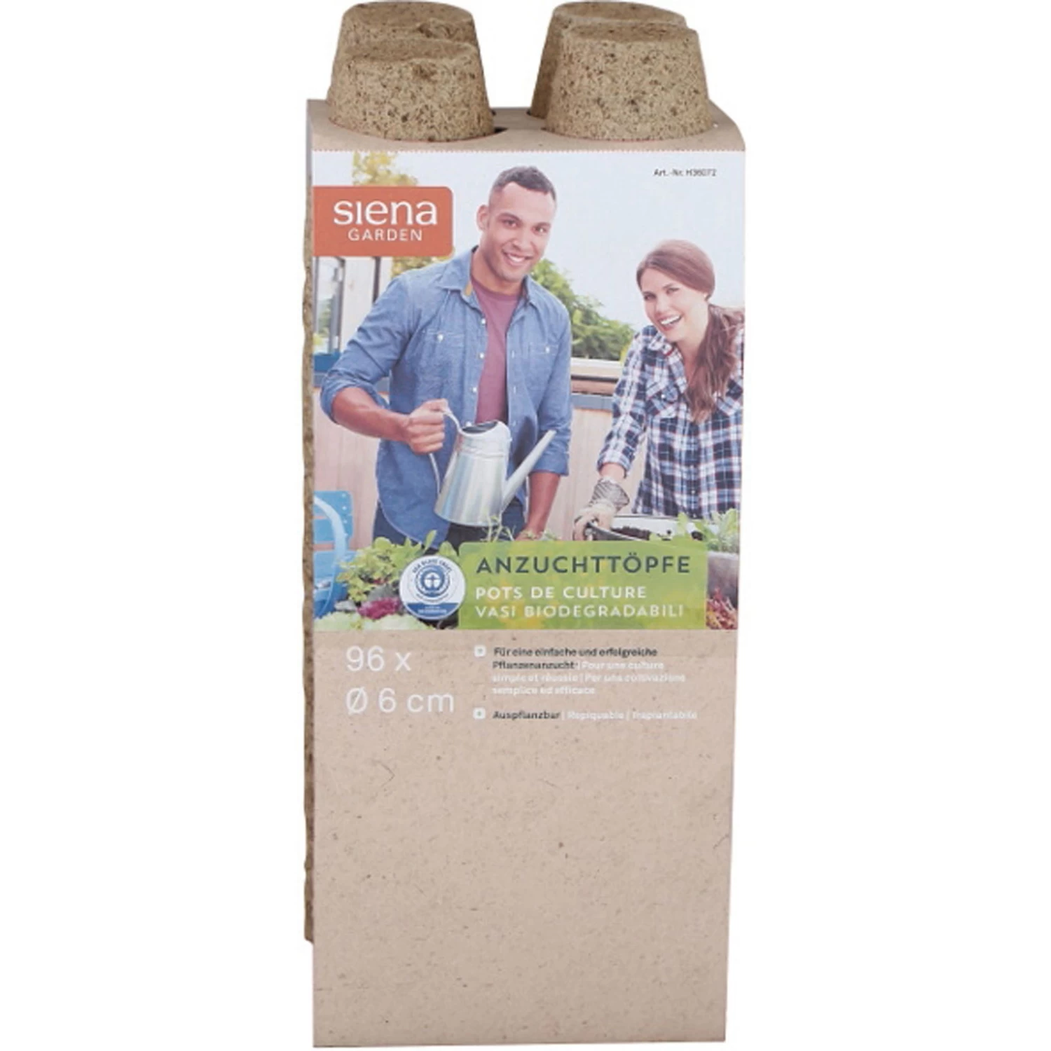 Bio-Anzuchttöpfe Rund, Braun 1 Bio-Anzuchttöpfe Rund, Braun