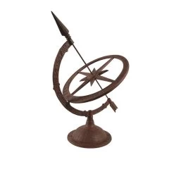 Sonnenuhr Aus Gußeisen, Ca. 47x35x54,5 Cm