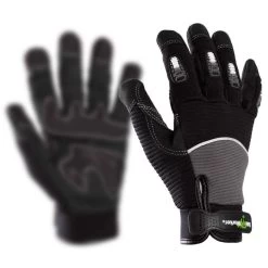 Kölle Arbeitshandschuhe "Esko" Gr. 10, Schwarz, Mit Fingerschutz