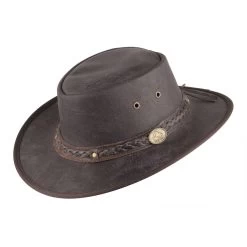 Hut 'Springbrook', Braun, 100% Rindsleder