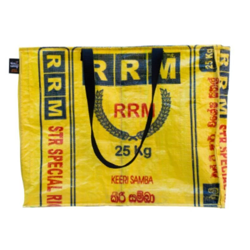 Wertstoffsammeltasche, Bunt, Aus Reissäcken, Ca. 40 X 40 X 50 Cm 2 Wertstoffsammeltasche, Bunt, Aus Reissäcken, Ca. 40 X 40 X 50 Cm – Bild 2