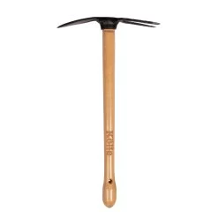 Kölle Gartenhacke, 2 Arbeitsseiten, Handgeschmiedet, Kohlenstoffstahl, Stiel 50 Cm, Buche