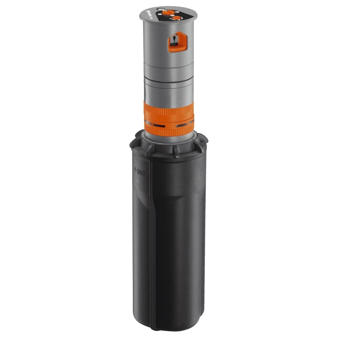 Turbinen-Versenkregner T 380, Gardena, Wurfweite 6-11 M, Winkel 25-360° 1 Turbinen-Versenkregner T 380, Gardena, Wurfweite 6-11 M, Winkel 25-360°