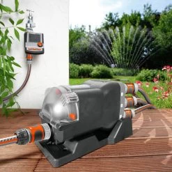 Wasserverteiler, Gardena, Bis 6 Anschlussgeräte, Für Bewässerungscomputer -Gartenbedarf Verkäufe 0930101138 Wasserverteiler automatic 1 61562