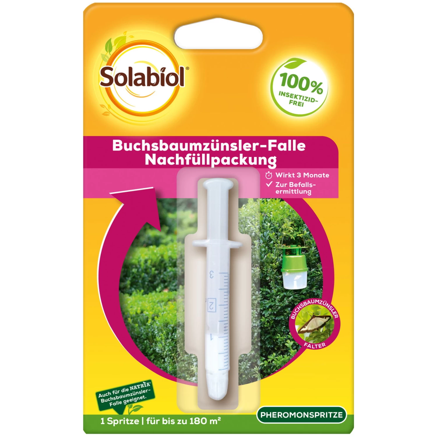Solabiol Nachfüllpackung Für Buchsbaumzünsler-Falle, 1 Stück 1 Solabiol Nachfüllpackung Für Buchsbaumzünsler-Falle, 1 Stück