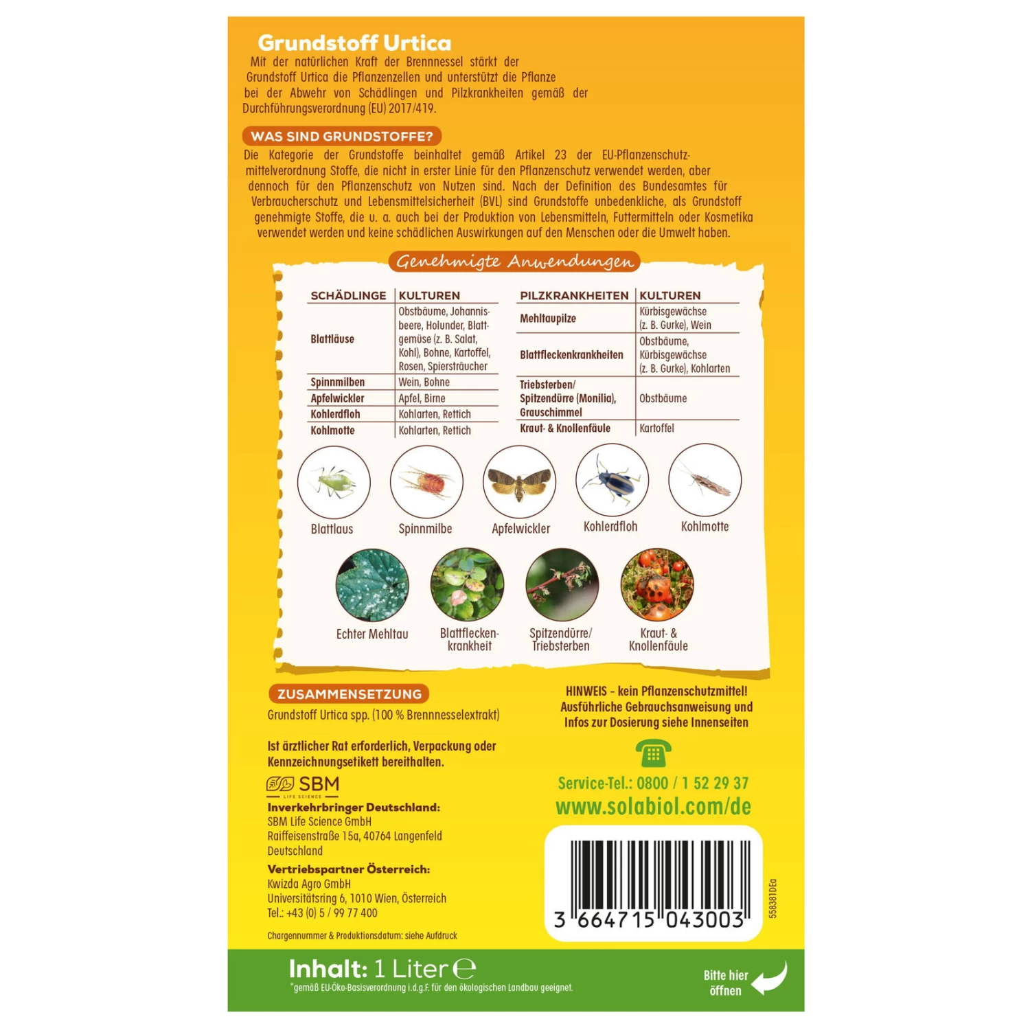 Solabiol Grundstoff Utrica, 1 Liter Konzentrat 2 Solabiol Grundstoff Utrica, 1 Liter Konzentrat – Bild 2