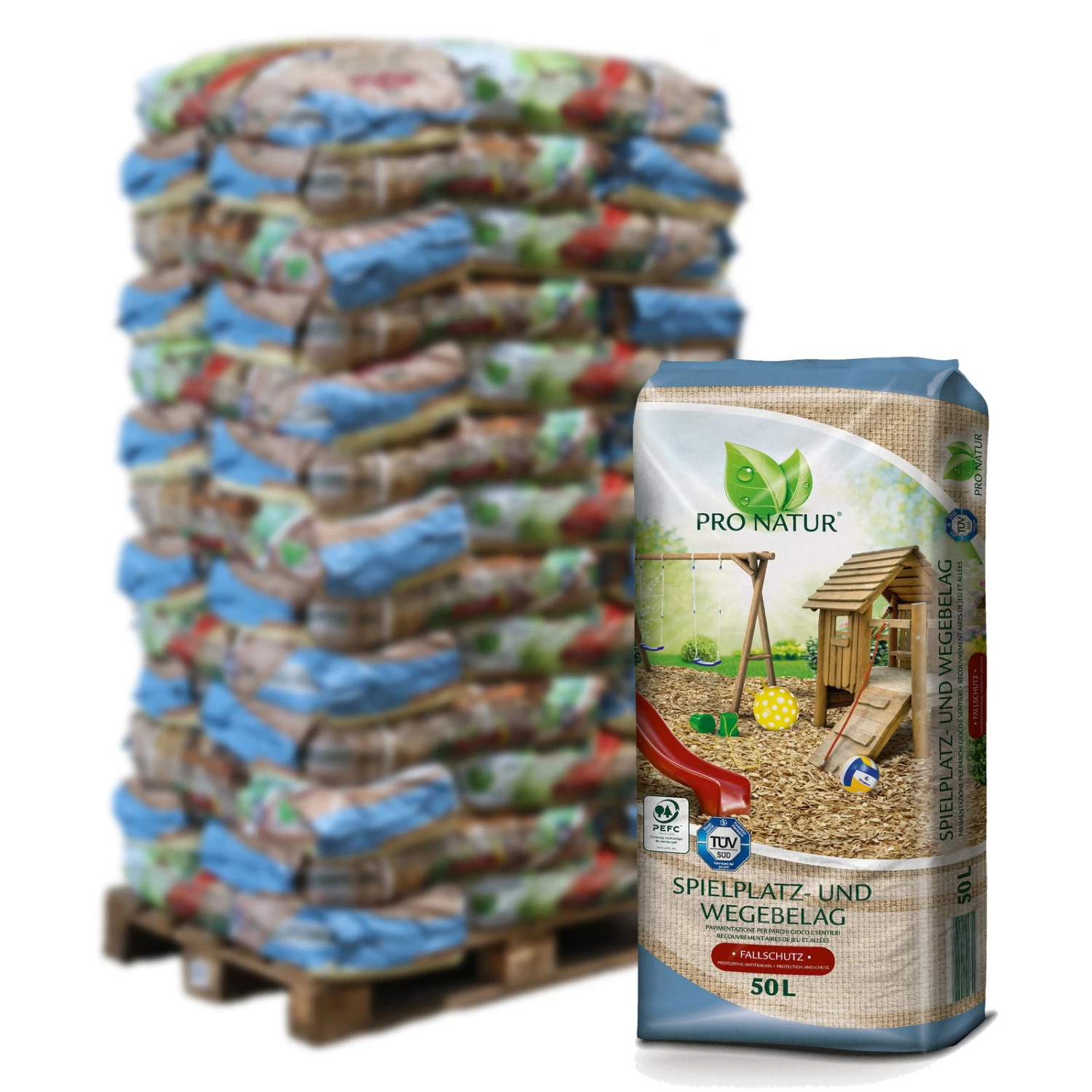 ProNatur Spielplatz- Und Wegebelag, 1950 L Gesamt, 39 Sack á 50 L, Palettenware Ohne Zusätzliche Versandkosten 1 ProNatur Spielplatz- Und Wegebelag, 1950 L Gesamt, 39 Sack á 50 L, Palettenware Ohne Zusätzliche Versandkosten