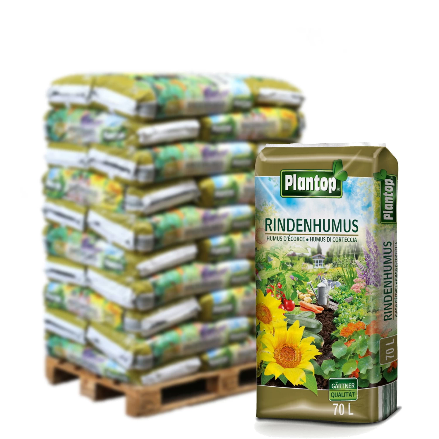 Plantop Rindenhumus, 2100l, 30 Sack á 70l 1 Plantop Rindenhumus, 2100l, 30 Sack á 70l