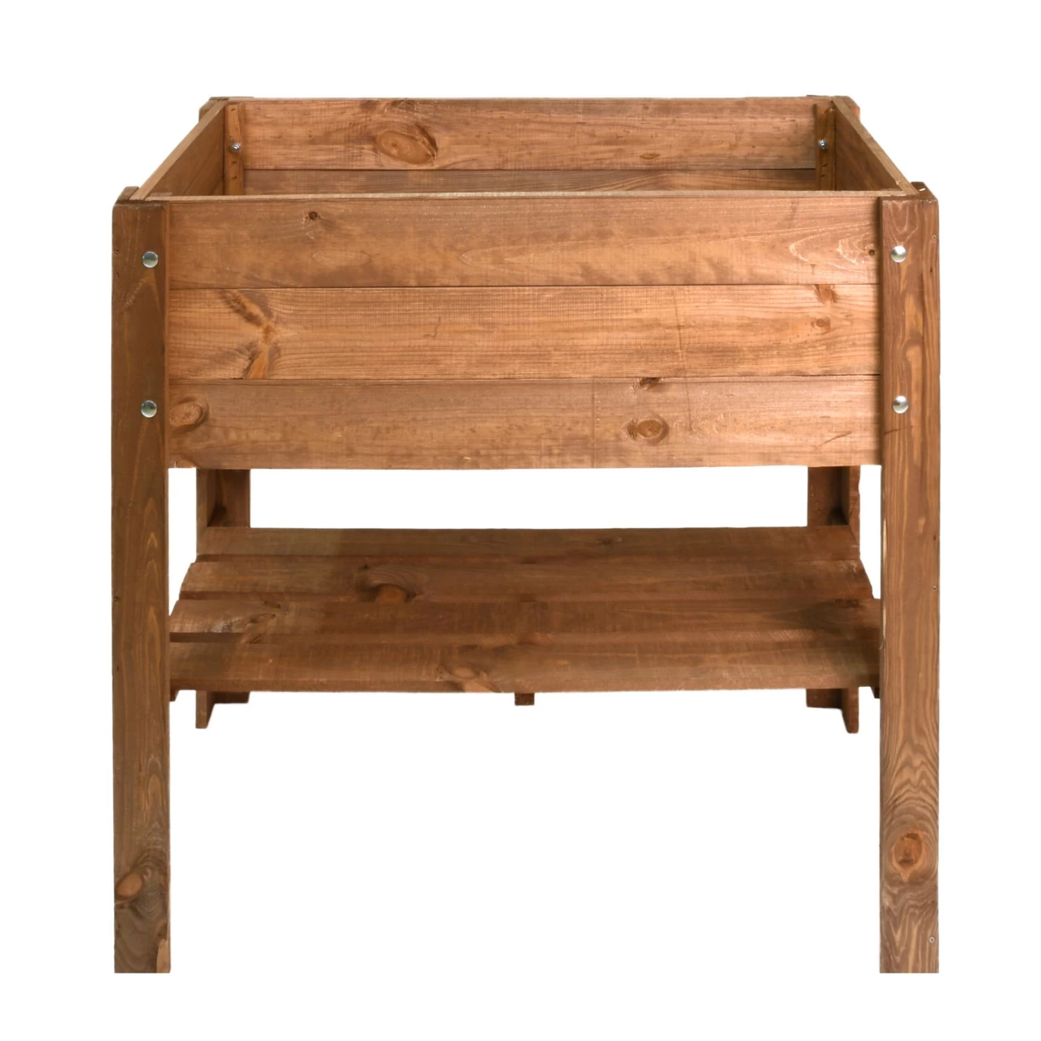 Hochbeet Mit Ablage, Dunkelbraun, 80,5 X 78,5 X 40 Cm 1 Hochbeet Mit Ablage, Dunkelbraun, 80,5 X 78,5 X 40 Cm