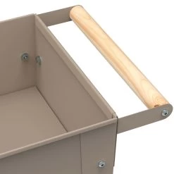 Hochbeet-Trolley Mit Rädern, Taupe, Metall, 75 X 35 X 80 Cm, 47 L -Gartenbedarf Verkäufe 0980250143 Urban Garden Trolly auf Raedern taupe 2 84526