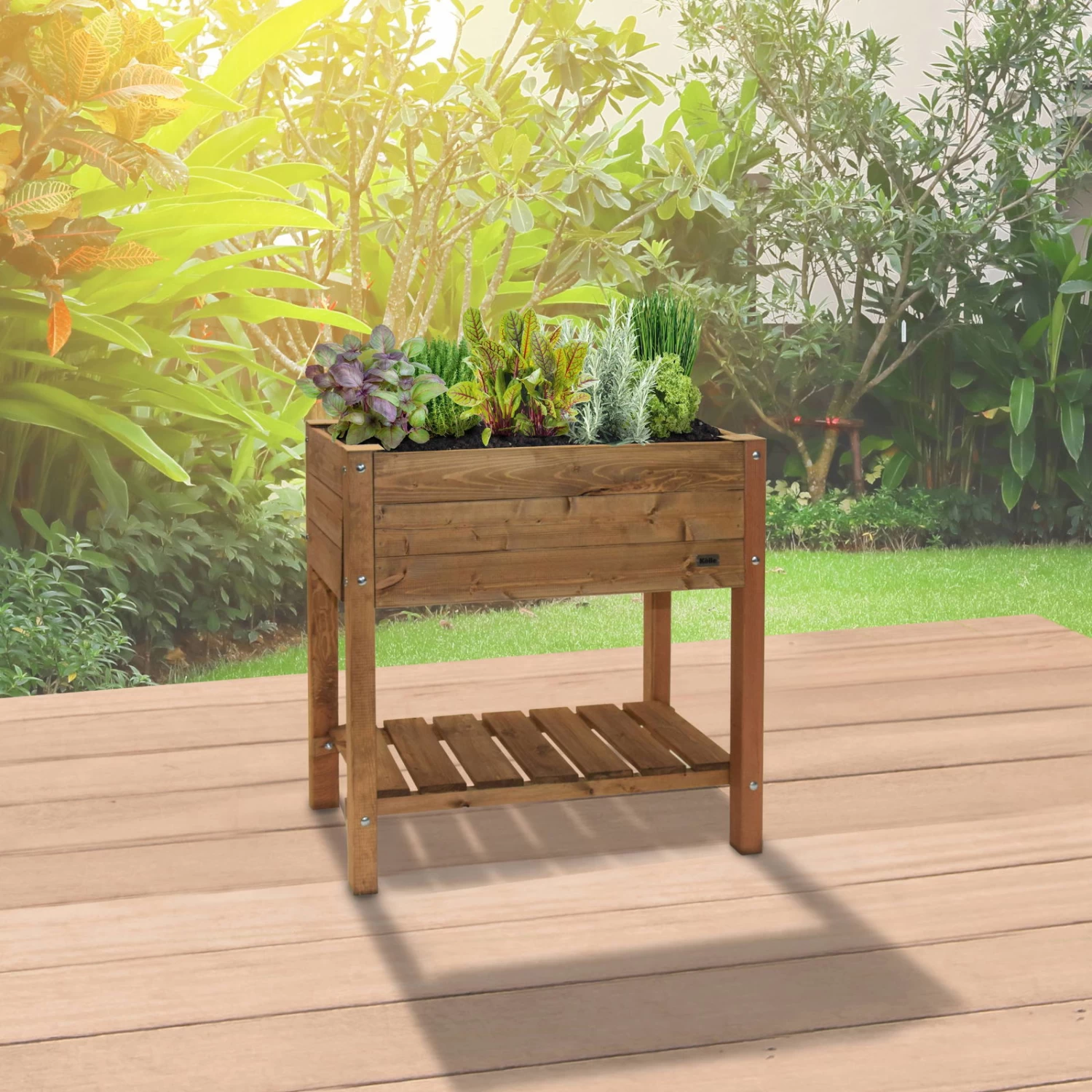 Kiefer-Hochbeet 'Emma' Inkl. Wurzeltuch, FSC®-Holz, Ca. 78 X 40 X 78 Cm 1 Kiefer-Hochbeet 'Emma' Inkl. Wurzeltuch, FSC®-Holz, Ca. 78 X 40 X 78 Cm