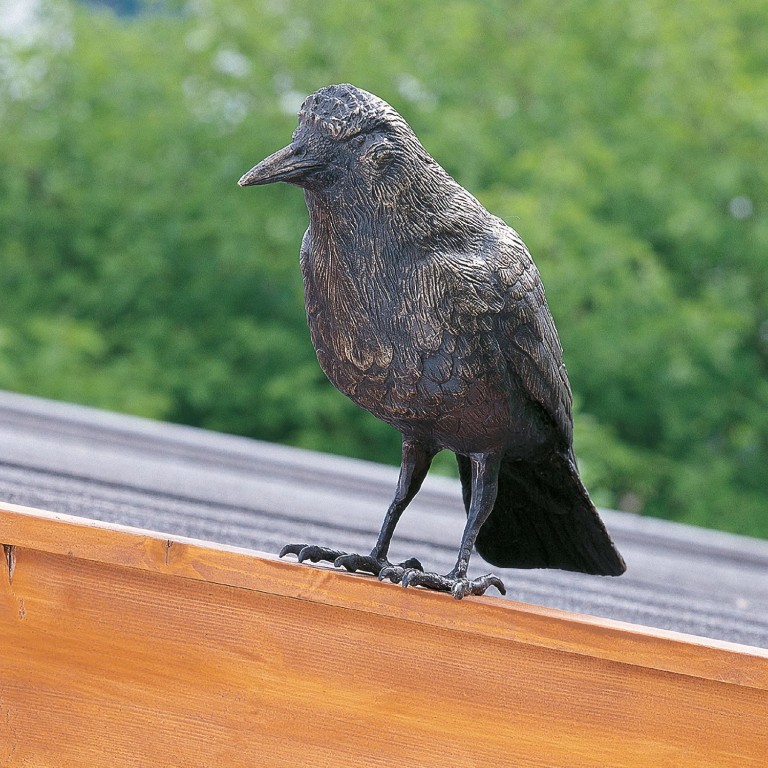 Gartenfigur "Rabe Faustus" Von Rottenecker, Bronze, Höhe: 24 Cm 1 Gartenfigur "Rabe Faustus" Von Rottenecker, Bronze, Höhe: 24 Cm
