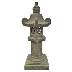 Japanische Steinlaterne, Steinguss, 120 X 40 X 40 Cm