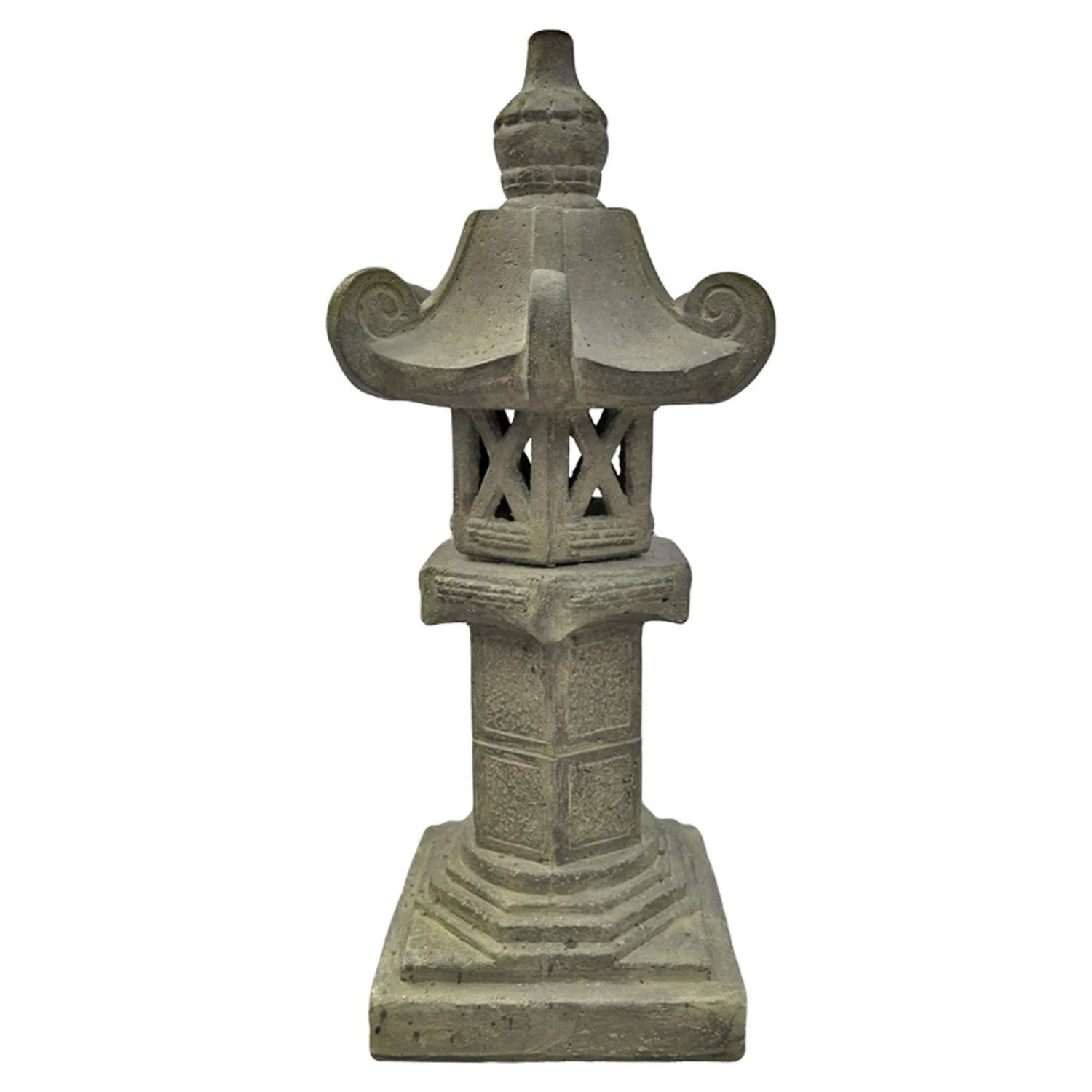 Japanische Steinlaterne, Steinguss, 120 X 40 X 40 Cm 1 Japanische Steinlaterne, Steinguss, 120 X 40 X 40 Cm