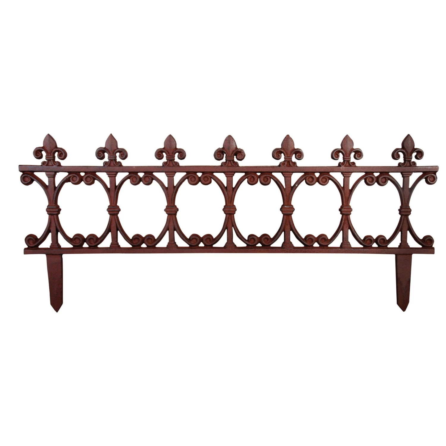 Beetzaun, Braun, Gusseisen, 81,5 X 1,0 X 36,4 Cm 1 Beetzaun, Braun, Gusseisen, 81,5 X 1,0 X 36,4 Cm