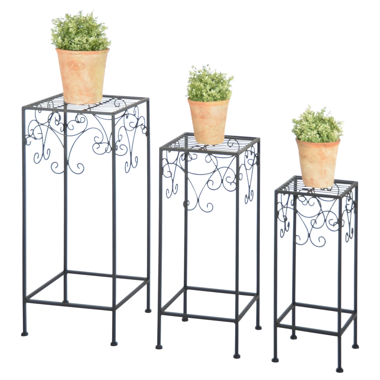 Pflanztisch M, Schwarz, Eisen, Ca. 26 X 26 X 61 Cm 2 Pflanztisch M, Schwarz, Eisen, Ca. 26 X 26 X 61 Cm – Bild 2