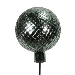 Gartenstecker Gals-Kugel, Grün-silber, Höhe Ca. 115 X Ø 19 Cm