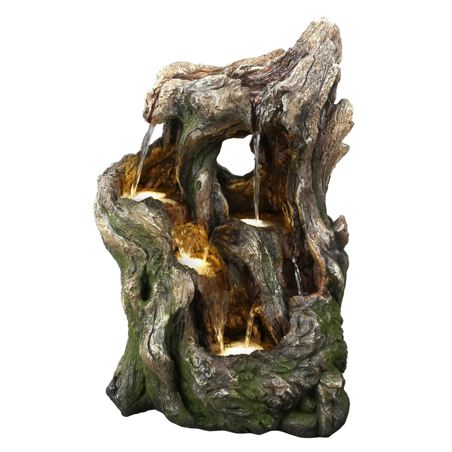 Polyresin Brunnen Inkl. Pumpe, Warmlicht, 38 X 34 X 54 Cm 1 Polyresin Brunnen Inkl. Pumpe, Warmlicht, 38 X 34 X 54 Cm