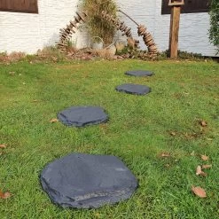 Beton-Trittstein 'Typ A', Anthrazit, In Natursteinoptik, 42 X 37 X 3 Cm -Gartenbedarf Verkäufe 0990100376 Koelle Beton Trittstein Typ A in Natursteinoptik anthrazit 1 79085 1