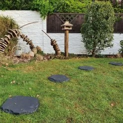 40er-Set Beton-Trittstein 'Typ A', Anthrazit, In Natursteinoptik, 42 X 37 X 3 Cm -Gartenbedarf Verkäufe 0990100376 Koelle Beton Trittstein Typ A in Natursteinoptik anthrazit 79084 2