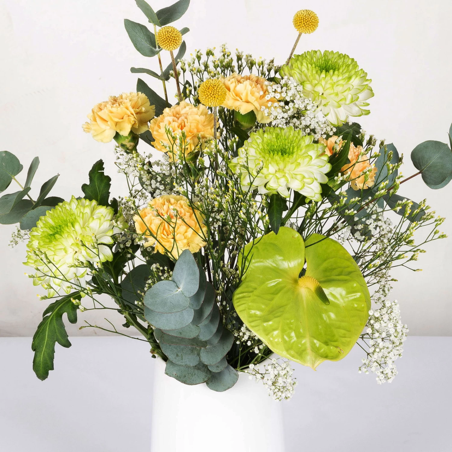 Gemischter Blumenbund 'Grüne Schönheit' Inkl. Gratis Grußkarte 1 Gemischter Blumenbund 'Grüne Schönheit' Inkl. Gratis Grußkarte