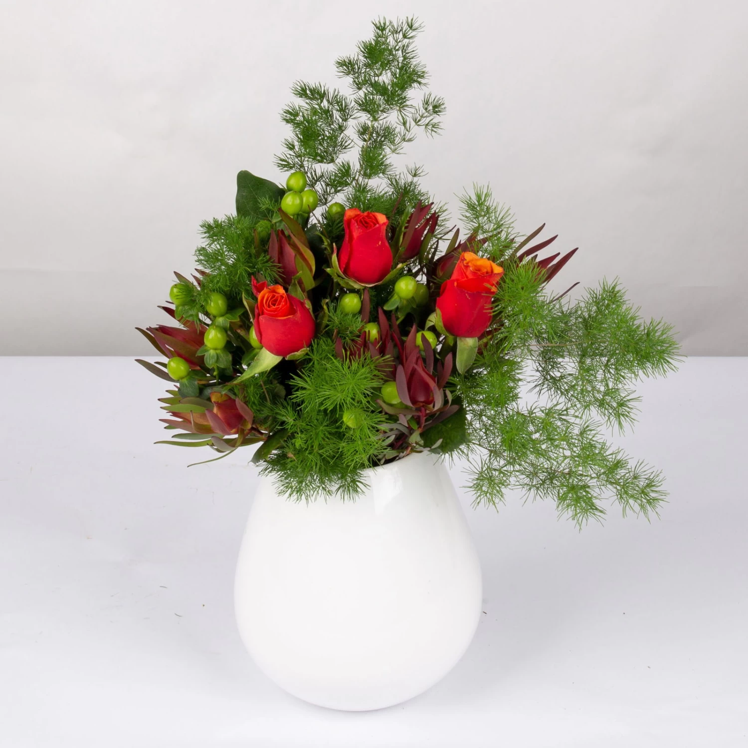 Blumenbund Rose 'Espana' Mit Zierspargel, Mit Gratis Grußkarte 3 Blumenbund Rose 'Espana' Mit Zierspargel, Mit Gratis Grußkarte – Bild 3