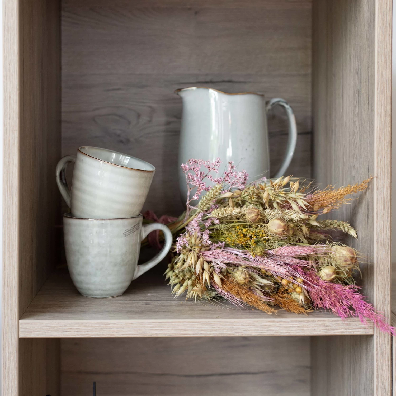 Trockenblumen DIY-Set, Natur-rosa, Länge Ca. 60 Cm 1 Trockenblumen DIY-Set, Natur-rosa, Länge Ca. 60 Cm