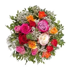 Blumenstrauß 'Rosenzauber' Inkl. Gratis Grußkarte -Gartenbedarf Verkäufe 1110600026 Rosenzauber D28cm 4841