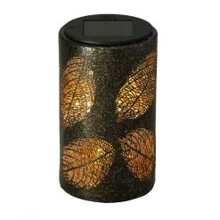 Solarleuchte Blatt, Antik Bronze, 9,0 X 9,0 X 15,3 Cm -Gartenbedarf Verkäufe 2950100547 Solar Lampe Blatt 2 90062
