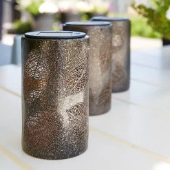 Solarleuchte Blatt, Antik Bronze, 9,0 X 9,0 X 15,3 Cm -Gartenbedarf Verkäufe 2950100547 Solar Lampe Blatt 4 90063