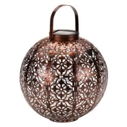 Solarlaterne Damast, Bronze, Ø 18 Cm