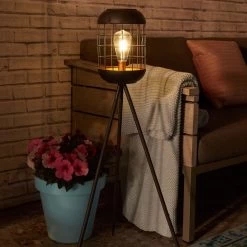 Solarlaterne 'Lighthouse', Schwarz, Metall, Höhe 92 Cm -Gartenbedarf Verkäufe 2950100608 Solar Motive Laterne metall Modell Lighthouse H92cm 6 96753