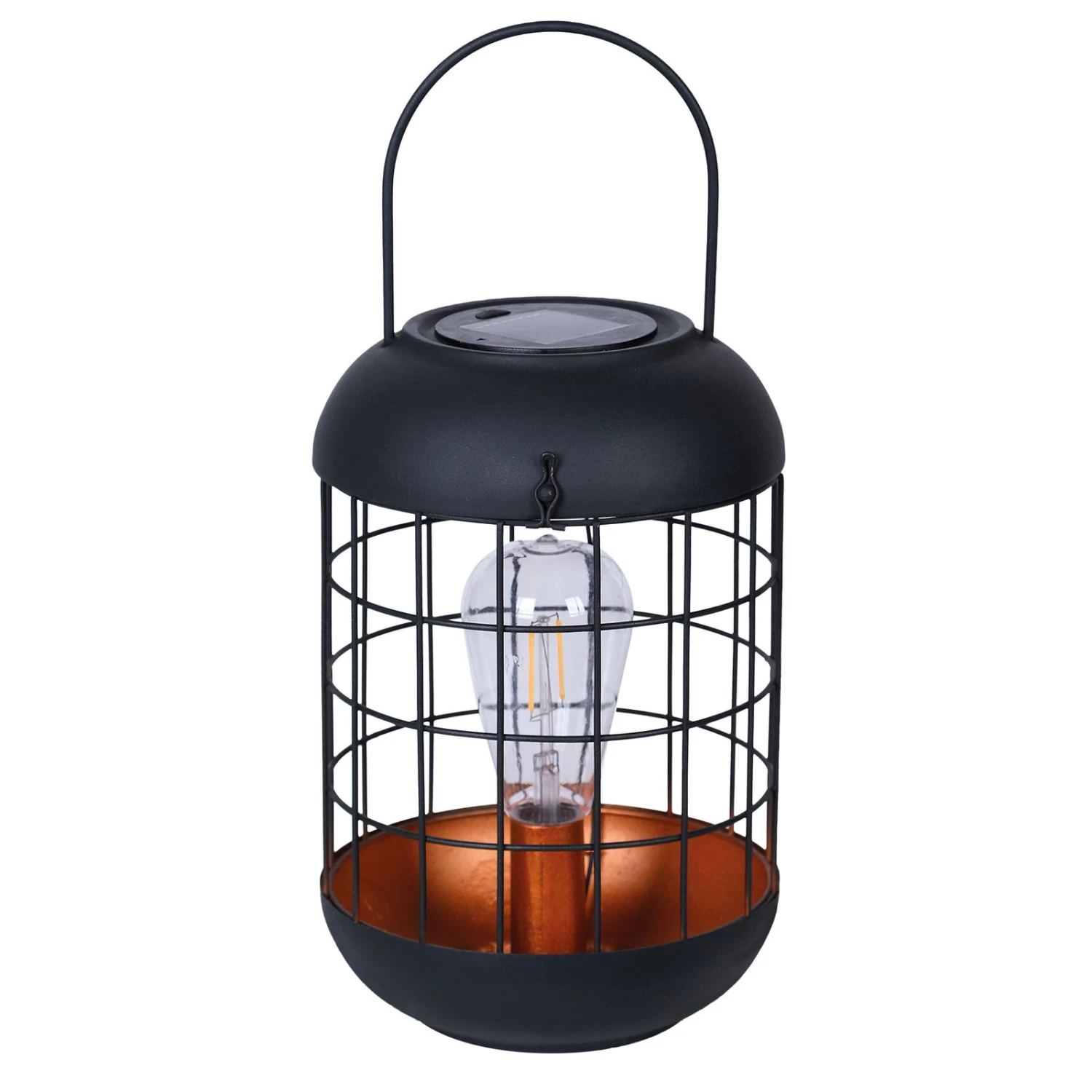 Solarlaterne 'Lighthouse', Schwarz, Metall, Höhe 26 Cm 2 Solarlaterne 'Lighthouse', Schwarz, Metall, Höhe 26 Cm – Bild 2