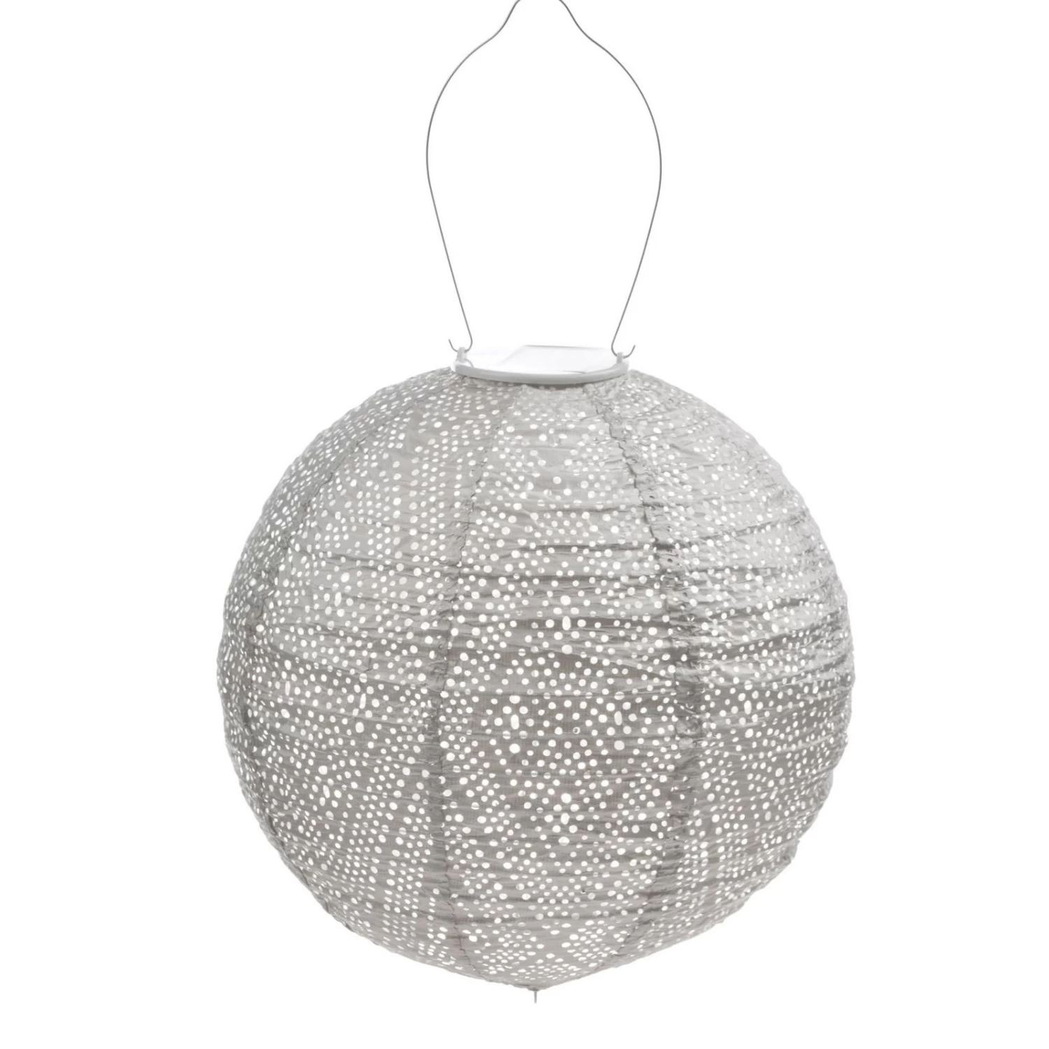 Solarlaterne 'Round 30', Helltaupe, Ø 30 X 29 Cm 1 Solarlaterne 'Round 30', Helltaupe, Ø 30 X 29 Cm