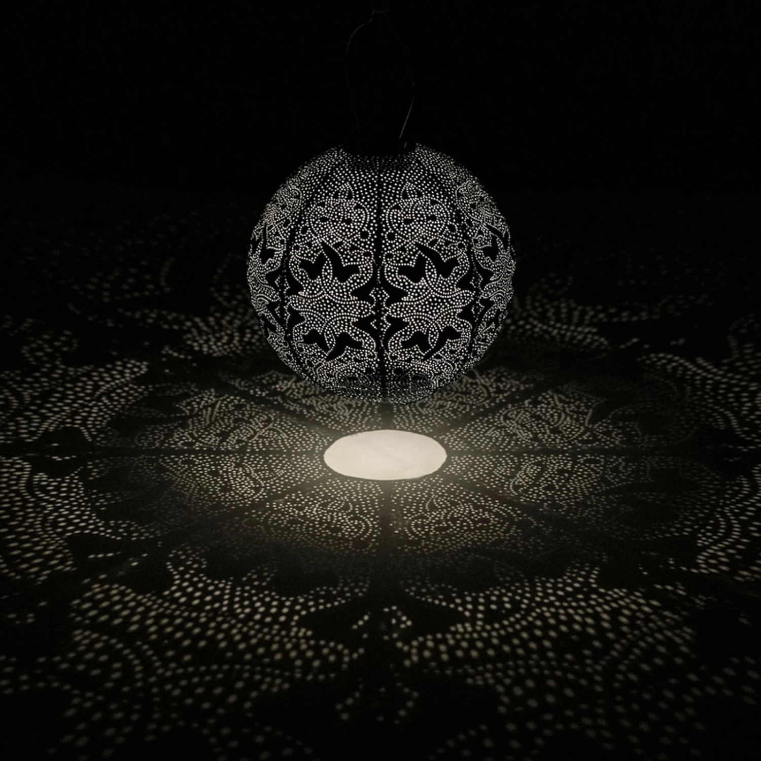 Solarlaterne 'Round 30', Taupe, Ø 30 X 29 Cm 3 Solarlaterne 'Round 30', Taupe, Ø 30 X 29 Cm – Bild 3