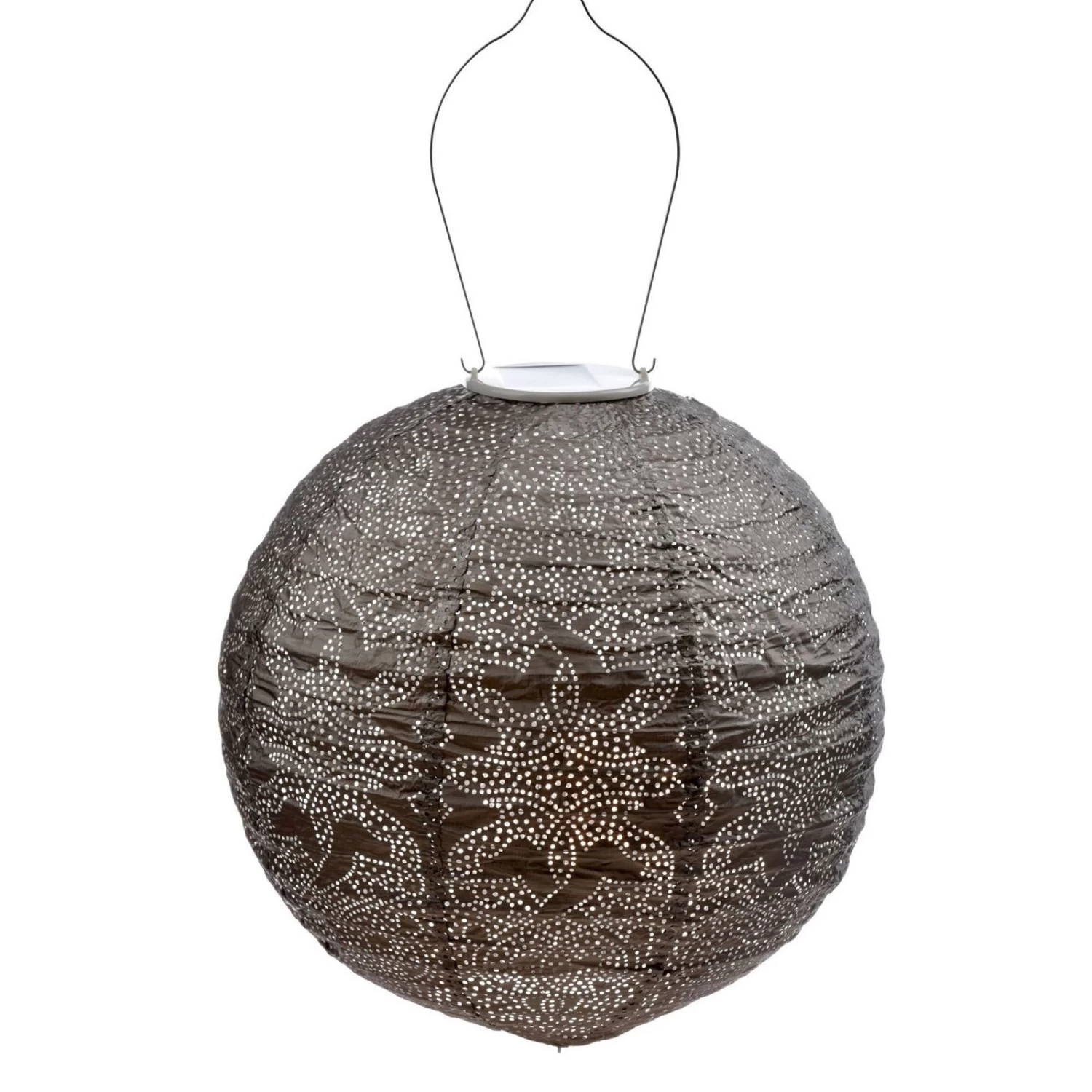 Solarlaterne 'Round 30', Taupe, Ø 30 X 29 Cm 1 Solarlaterne 'Round 30', Taupe, Ø 30 X 29 Cm