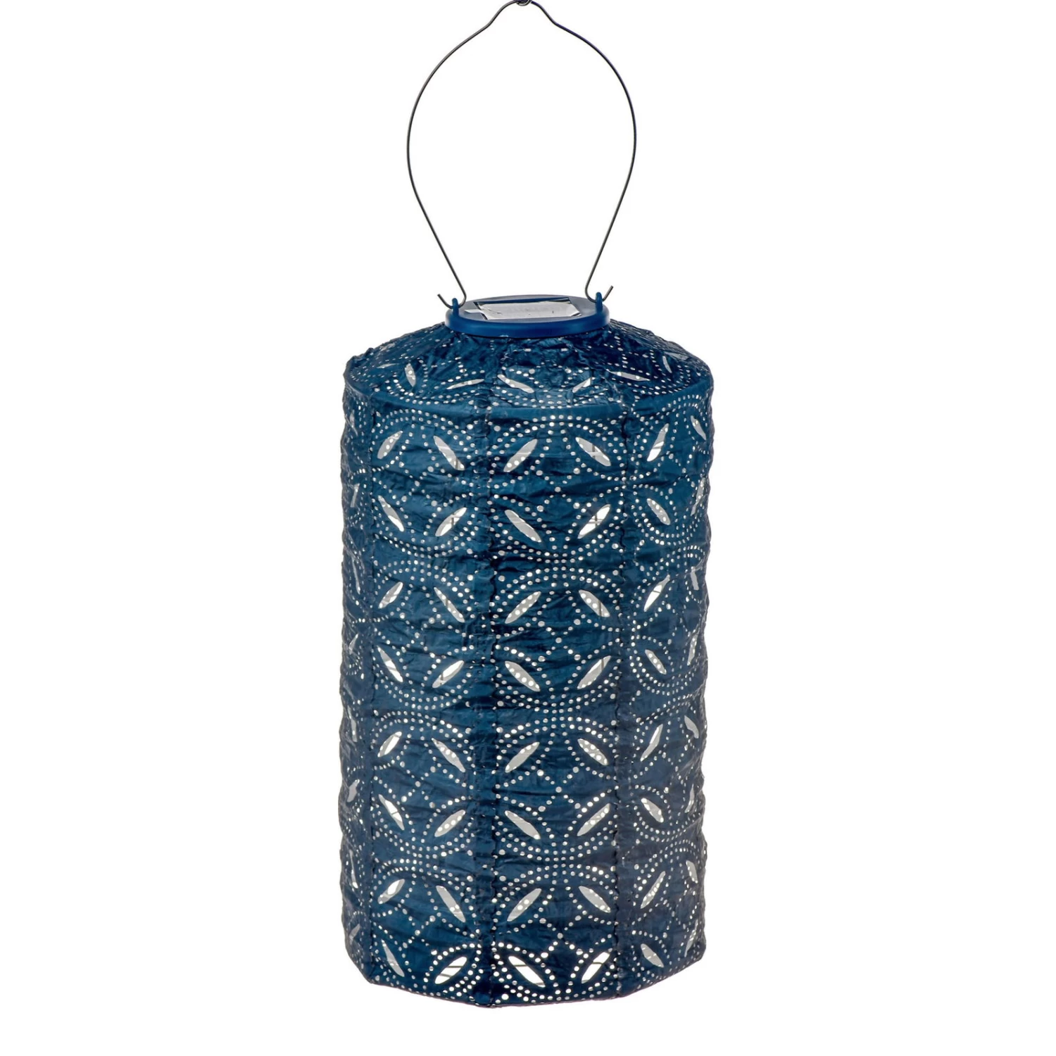 Solarlaterne 'Cylinder 18 Mandela', Petrol, Ø 18 X 33 Cm 1 Solarlaterne 'Cylinder 18 Mandela', Petrol, Ø 18 X 33 Cm