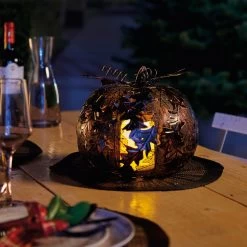 Gartenleuchte Kürbis Mit Blatt, Kupfer, Ca. 23,5 X 28 Cm 5 Gartenleuchte Kürbis Mit Blatt, Kupfer, Ca. 23,5 X 28 Cm -Gartenbedarf Verkäufe 2950200261 Kuerbis mit Blatt 3 90116