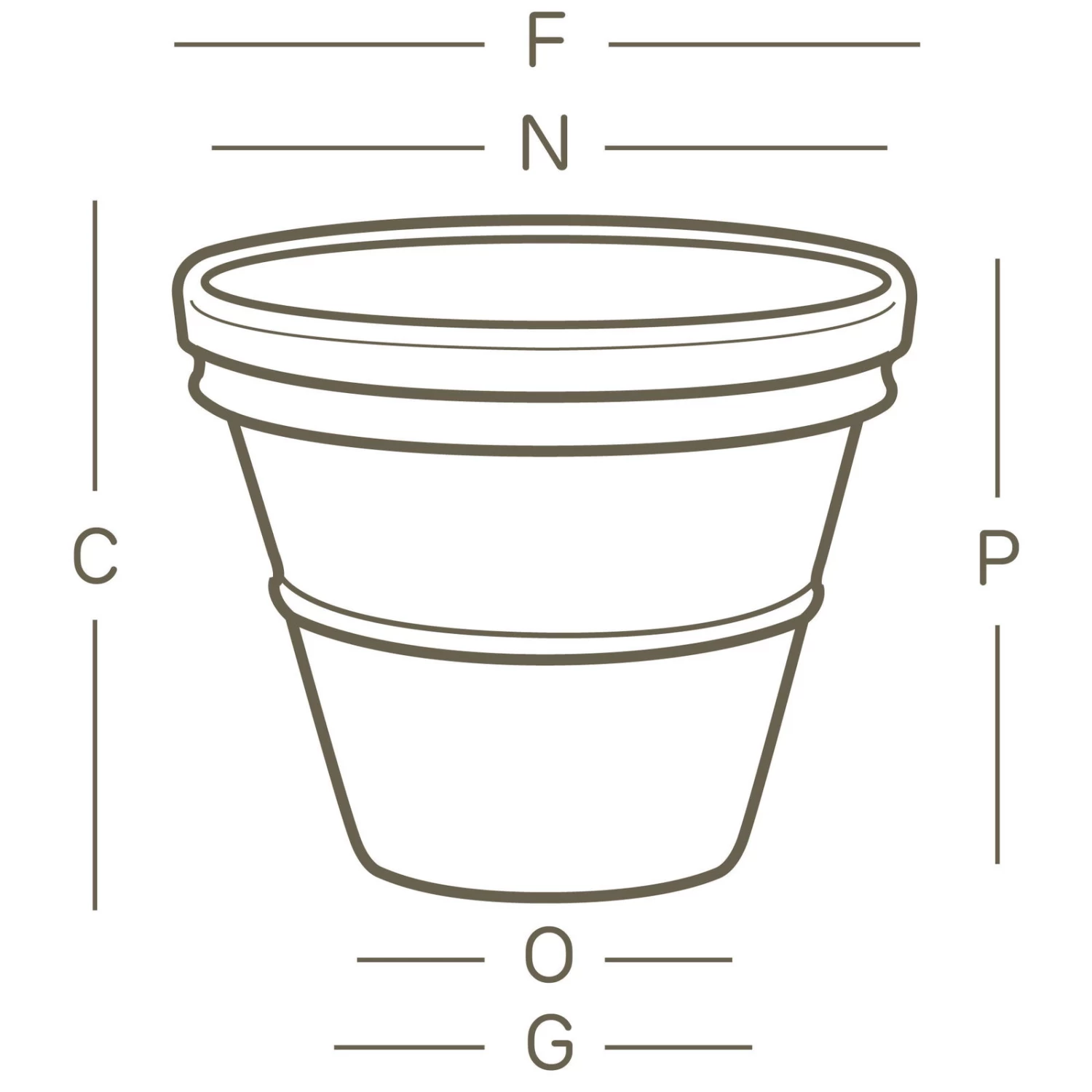 Pflanzkübel Doppio Bordo Terra, Ø 35 X H 32 Cm 2 Pflanzkübel Doppio Bordo Terra, Ø 35 X H 32 Cm – Bild 2