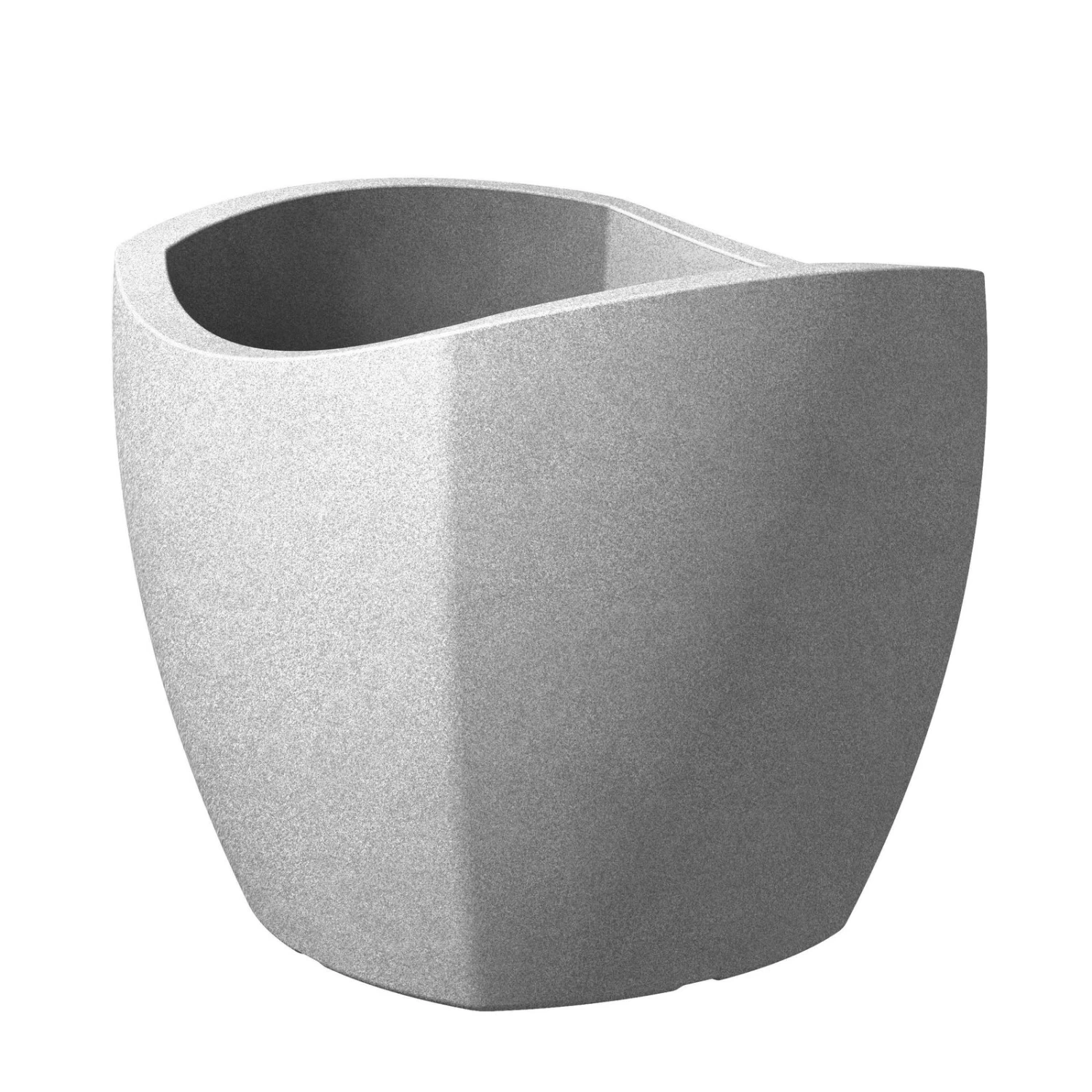 Pflanzgefäß Wave Globe Cubo, Stony Grey, Kunststoff 1 Pflanzgefäß Wave Globe Cubo, Stony Grey, Kunststoff