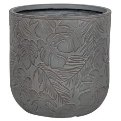 Pflanzgefäß 'Chester 08', Dunkelgrau, Ø 25 X H 25 Cm